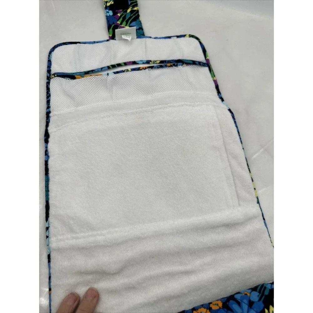 Vera Bradley Baby Changing Pad Travel Mat Blue Floral Quilted Cotton Portable